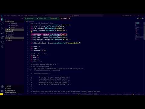 Create a StopWatch using HTML CSS and JavaScript