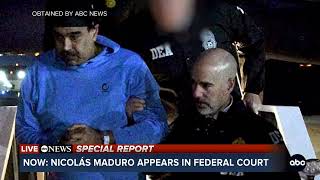 Venezuela's Nicolas Maduro and wife Cilia Flores plead not guilty