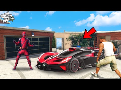 Franklin Stealing Secret Deadpool Car In Gta v!