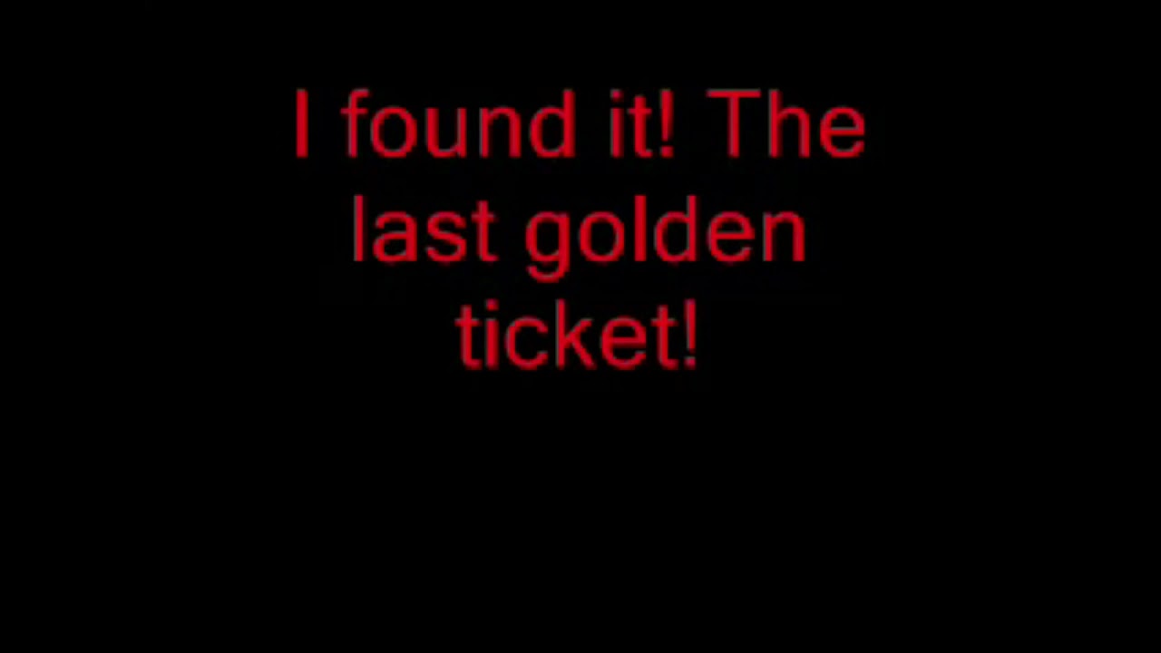 I've Got a Golden Ticket - Karaoke Version - YouTube