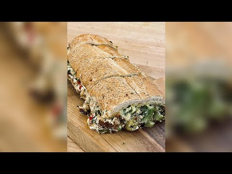 How To Make Cheesy Stuffed Bread With Sausage And Broccolini Rachael Ray