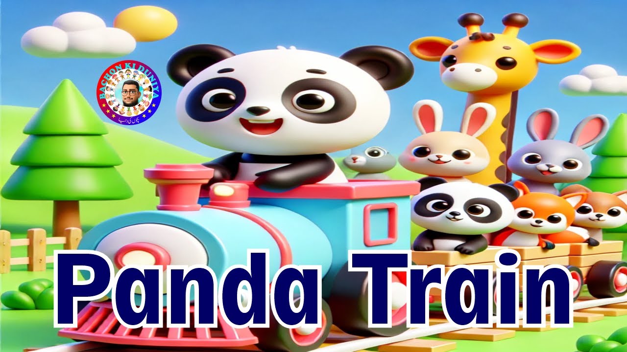 *Panda Train* | 3d Animated Cartoon | English Subtitles | Bachon Ki Duniya *Like, Share & Subscribe*