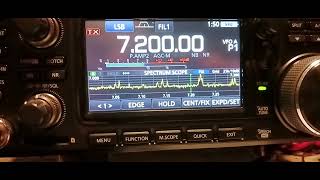 KC1PKX INTO W2KX WORK QTH ON 40 METERS. TEST. MASSACHUSETTS TO NEW JERSEY. YAESU FT-710