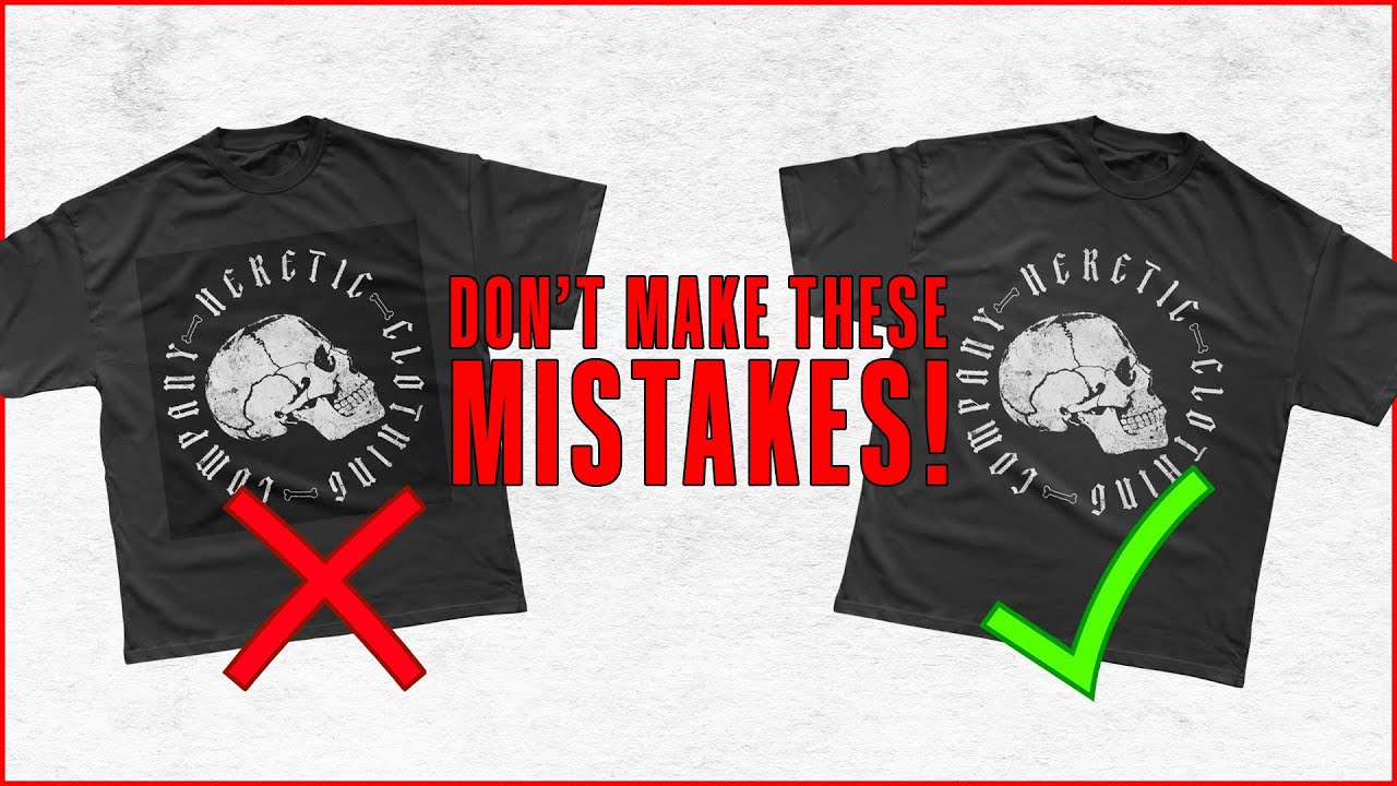 preparing designs for t-shirt printing