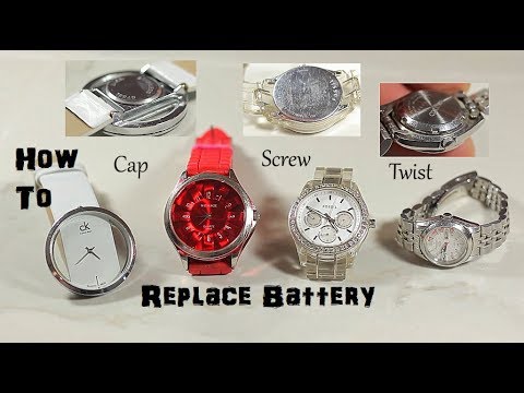 वीडियो: अपनी घड़ी की बैटरी कैसे बदलें