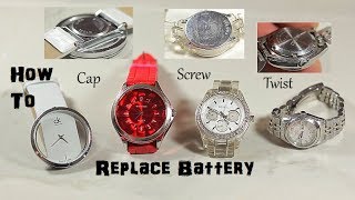 How to Change the Battery in Your Watch with Slots on the Watch Back