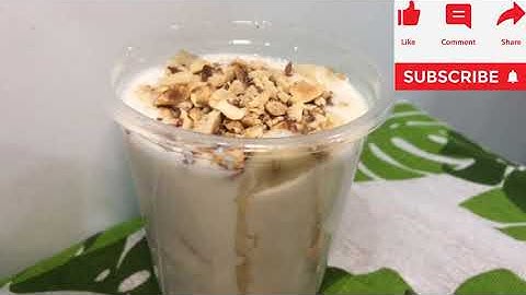 Cách làm kem chuối món kèm hạnh nhân cắt lát bùi bùi cực ngon  – Banana Ice Cream – バナナアイスクリーム