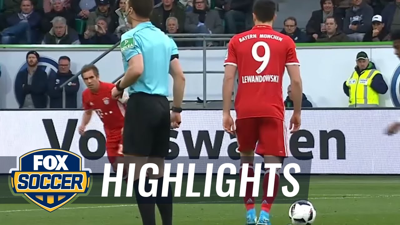 Vfl Wolfsburg Vs Bayern Munich 2016 17 Bundesliga Highlights Youtube
