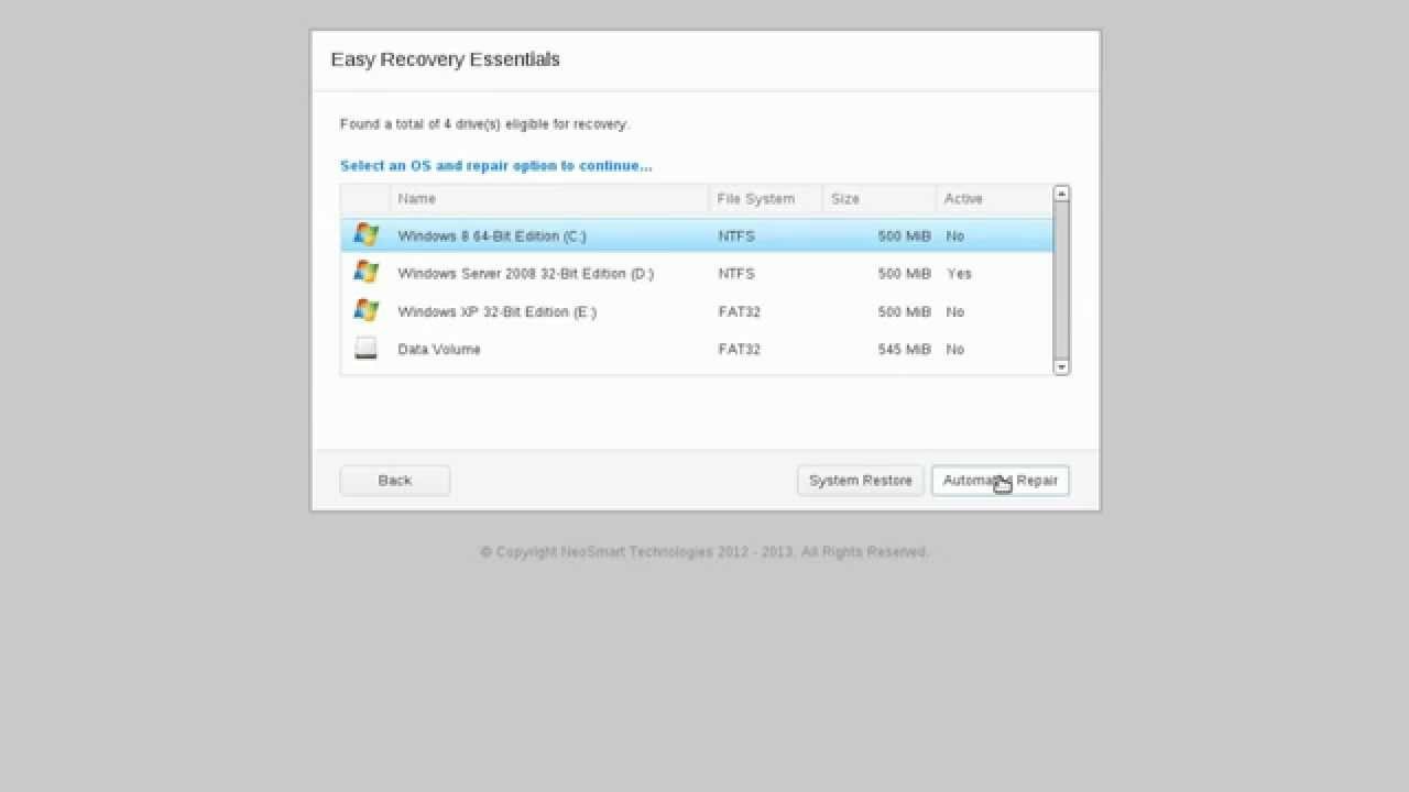 easy recovery essentials for windows 8.1 free download