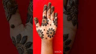 Simple Flower mehandi design #youtubeshorts#ytshorts#trend