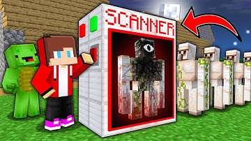 JJ and Mikey Made a SCANNER To Find The SCARY GOLEM