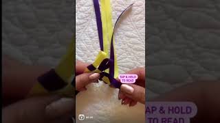 DIY Double-Braided Ribbon Lei Tutorial