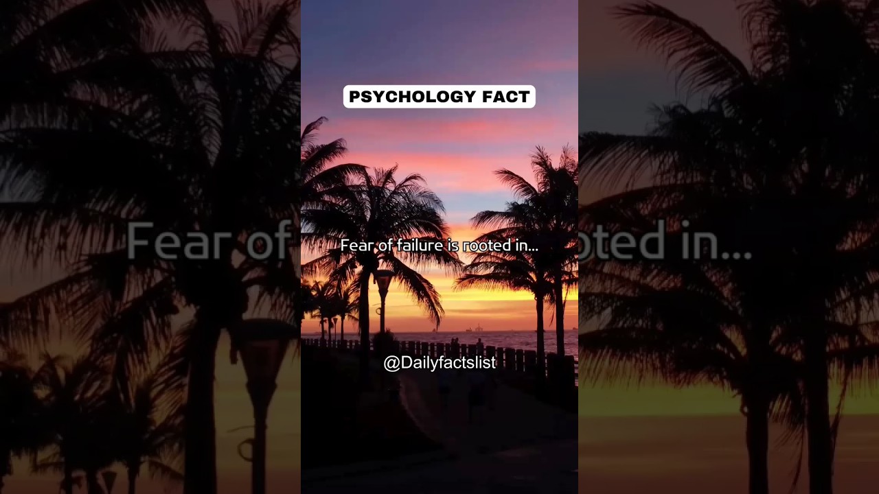 Fear of failure is rooted in... 