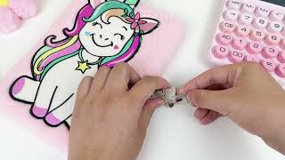 EXERZ Unicorn Lockable Diary – A5 Fluffy Notebook with Padlock and Keys – 22 x 16 cm screenshot 3