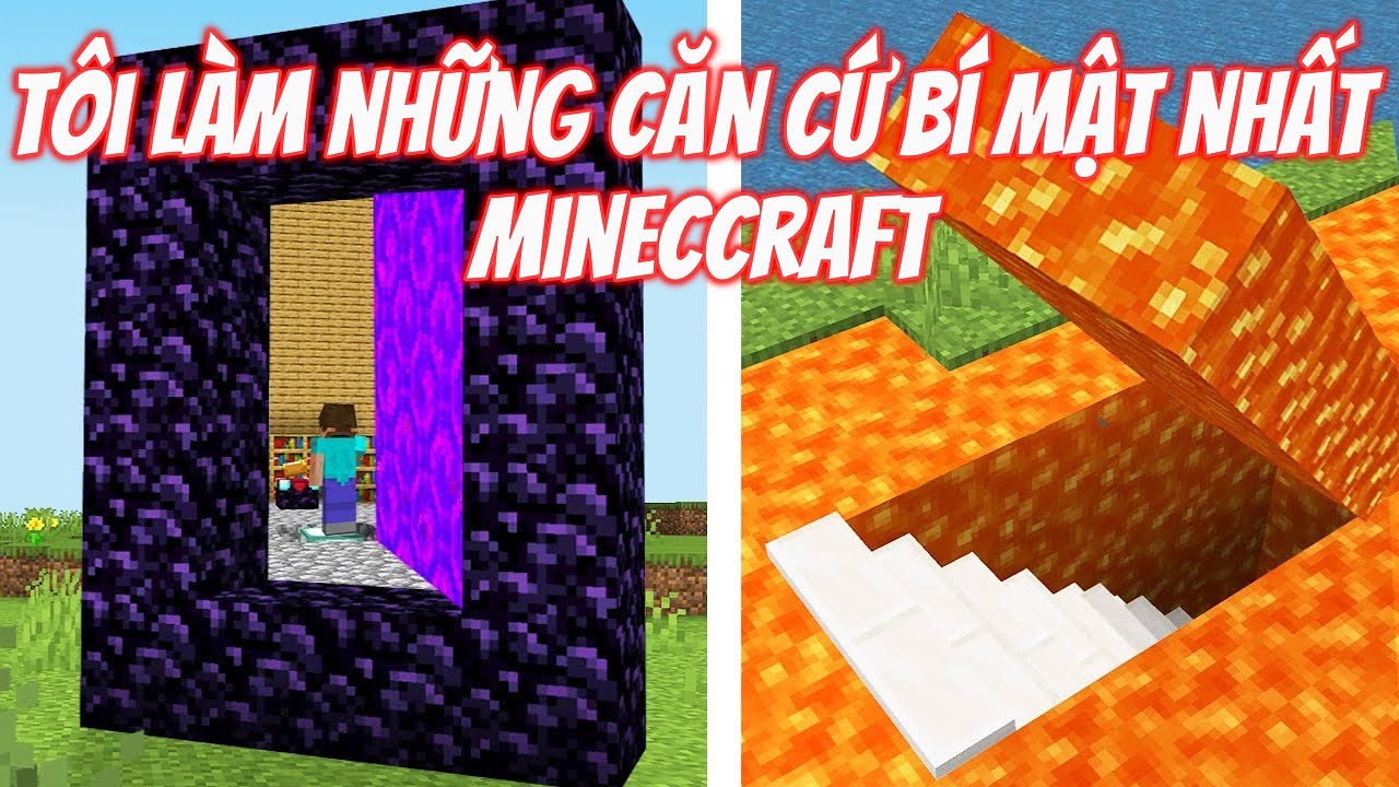 Tôi Làm Những Căn Cứ Bí Mật Nhất Minecraft | Bedrock