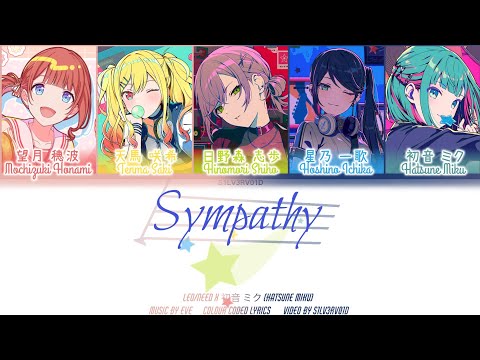[GAME SIZE] Sympathy Leo/Need X 初音 ミク Colour Coded Lyrics