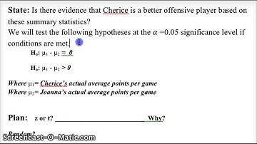 AP Stats 2013-2014 10.2 HW Video