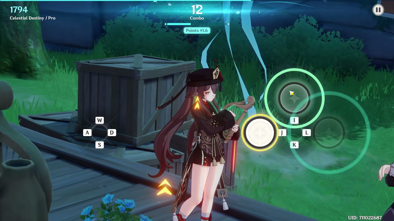 playing the rhythm game in genshin impact YouTube