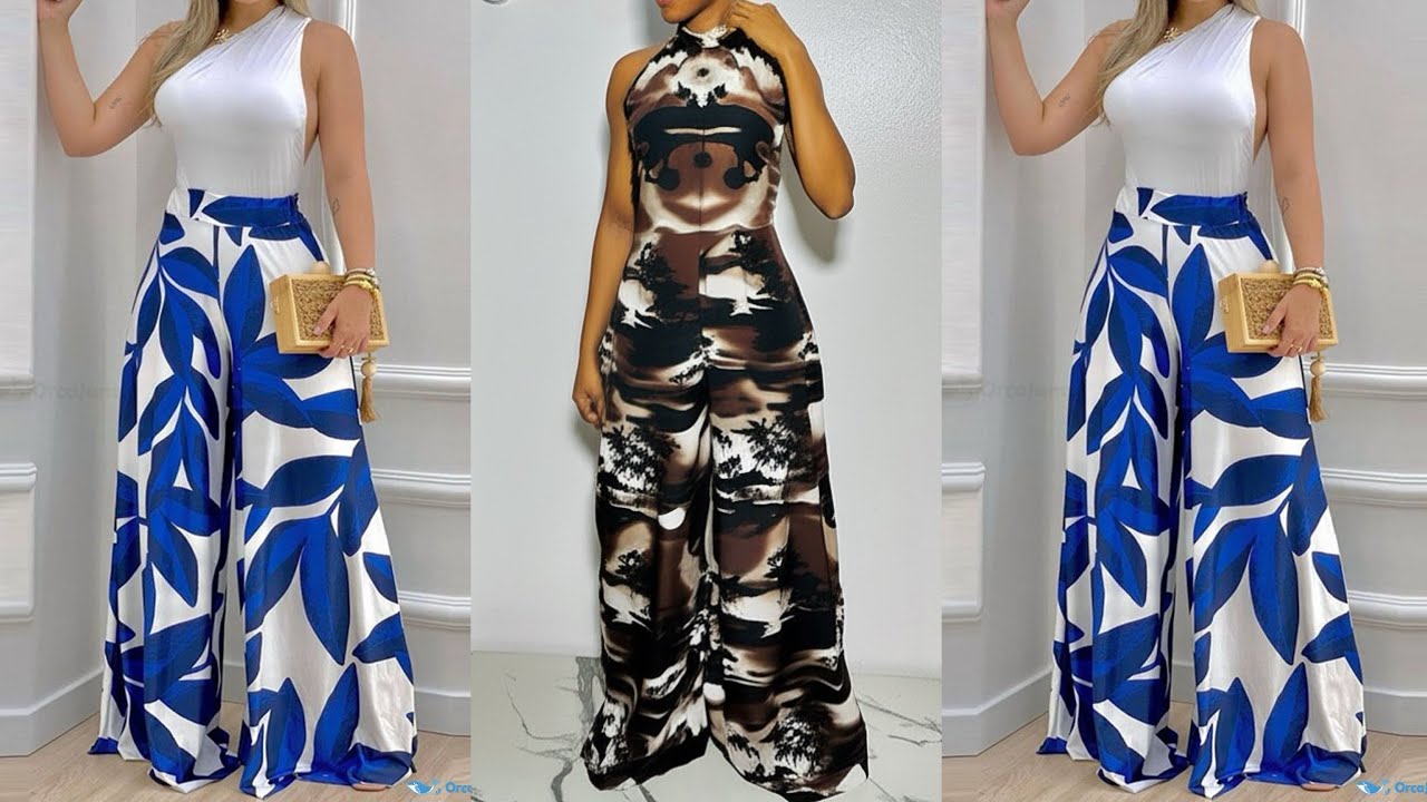 How to Draft, Cut and Sew A line Wide Leg Jumpsuit / Palazzo Pants