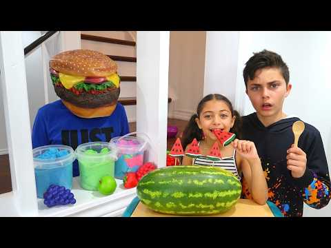 Heidi & Zidane's Fruit-Candy Magic and Ice Cream Game | Fun Challenge