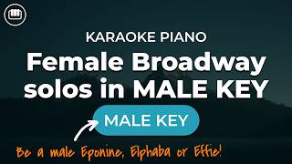 Musical Theatre Medley (Male Key - HD Piano Karaoke with Lyrics)