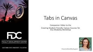 Tabs in Canvas