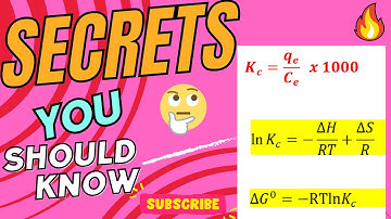 How to calculate equilibrium constant (Kc) in adsorption thermodynamic