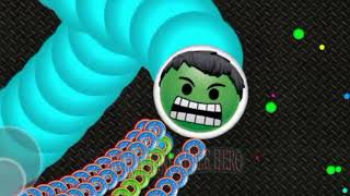 Cacing Superhero Marvel Hulk || Worm Snake Zone || Slither Worms zone io #96011