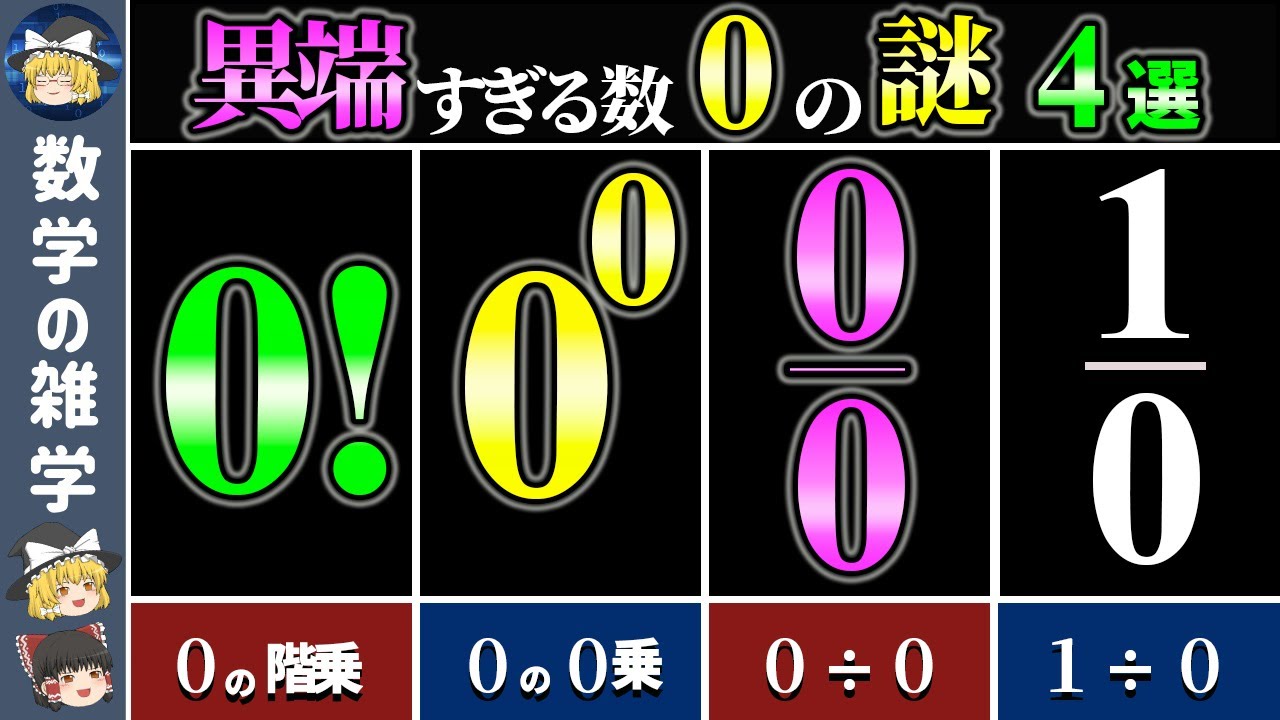 【総集編】異端の数「0」のヤバすぎる正体【ゆっくり解説】