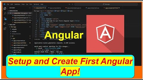 Install and Create your First Angular application