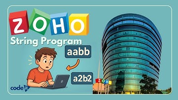 Zoho Coding Recently Asked 🚀 | String Compression Using Counts | Code It Tamil