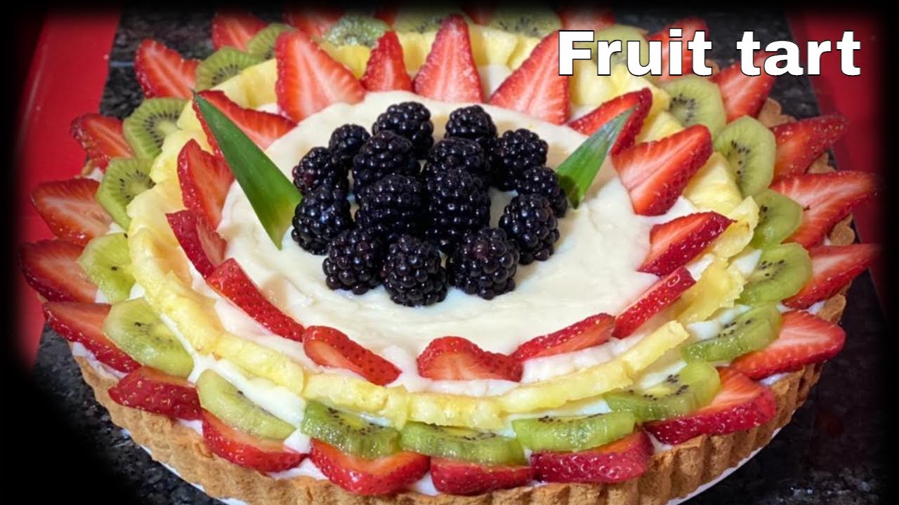 CUSTARD CAKE RECIPE with fresh fruits YouTube