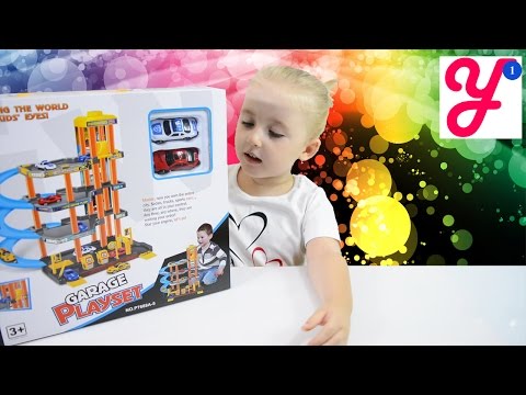 Игрушечный гараж для машинок с заправкой - 4 levels Cars Garage with gas station