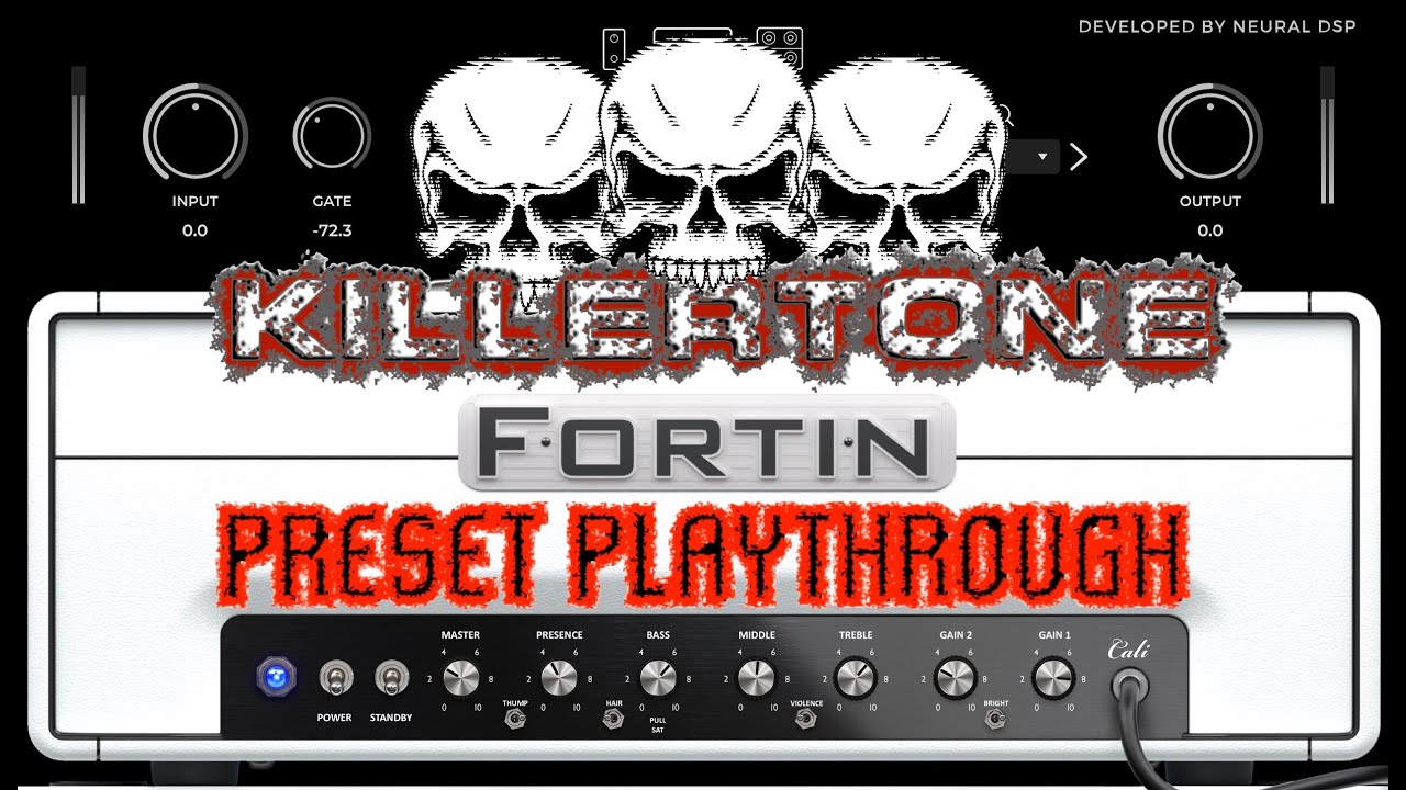 Neural DSP Fortin Cali Plug In Killertone Preset Play Through - Metal