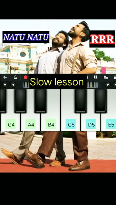 How to play natu natu rrr on mobile piano | natu natu piano notes
