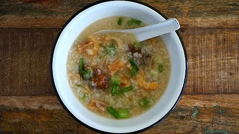 Rice Porridge With Seafood  干海鲜 稀饭 Dried Seafood Congee