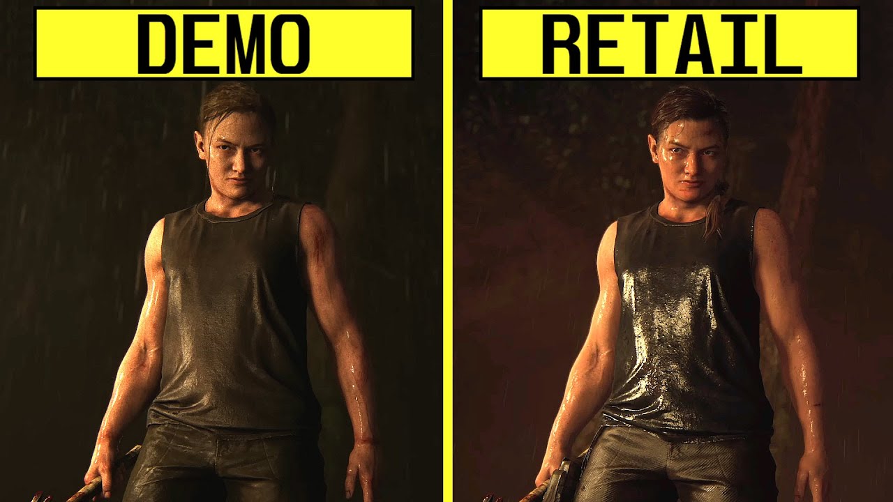 The Last of Us Part II Paris Games Week 2017 Demo vs Retail PS5 Graphics Comparison