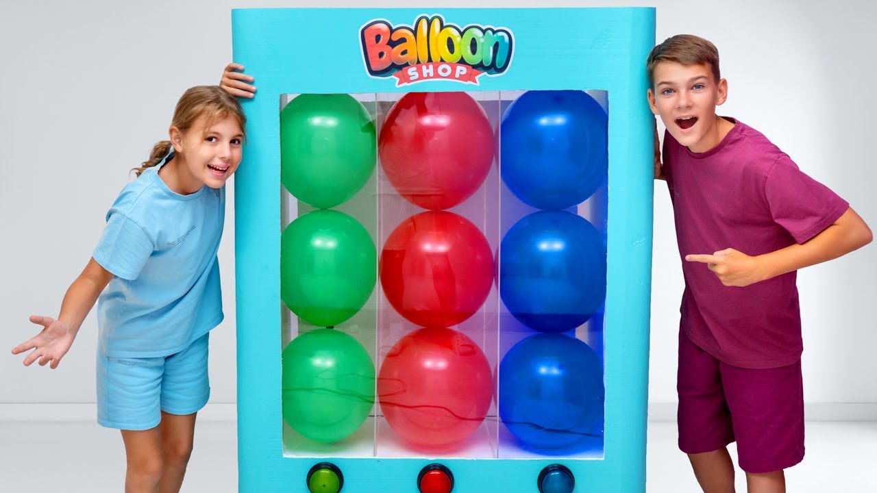 ألعاب بالبالونات وآلة البيع