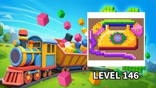 Level 146 Color Train Pixel Puzzle Gameplay Walkthrough screenshot 5