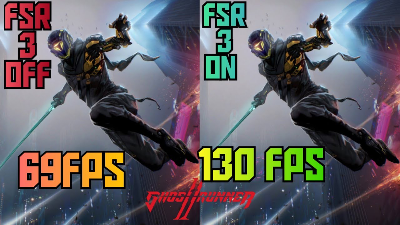 How to install fsr 3 in ghostrunner 2 for amd/gtx/rtx 2 zips, mod link+ tutorial +fps test