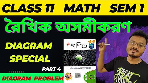 Linear Inequation Class 11 in Bengali  |  Diagram Problem |  S.N.Dey #Raj Sir  | Semester 1