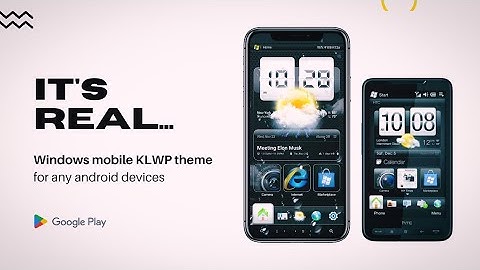 Windows Mobile Theme 6.5 for Android (klwp) - HTC HD2