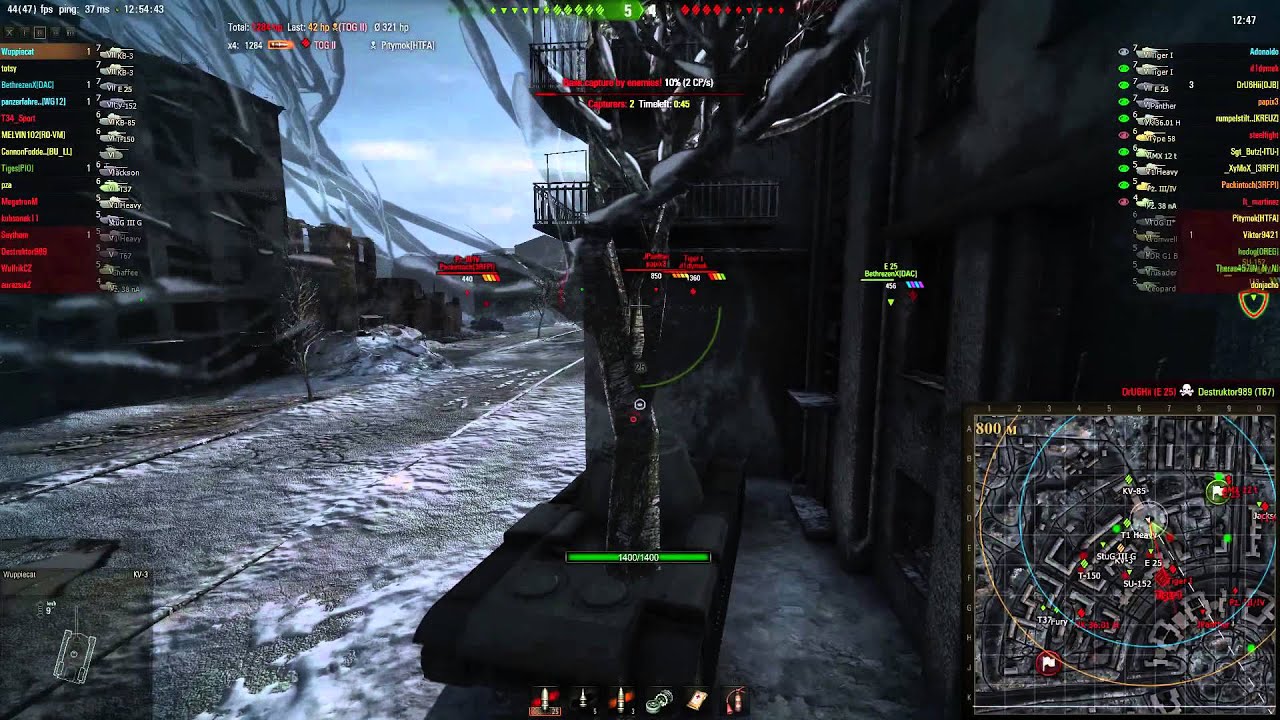 World of Tanks KV3 Platoon vs Tiger I Platoon - Kharkov