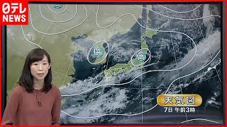 【天気】全国的に晴れ  関東は午後に雨