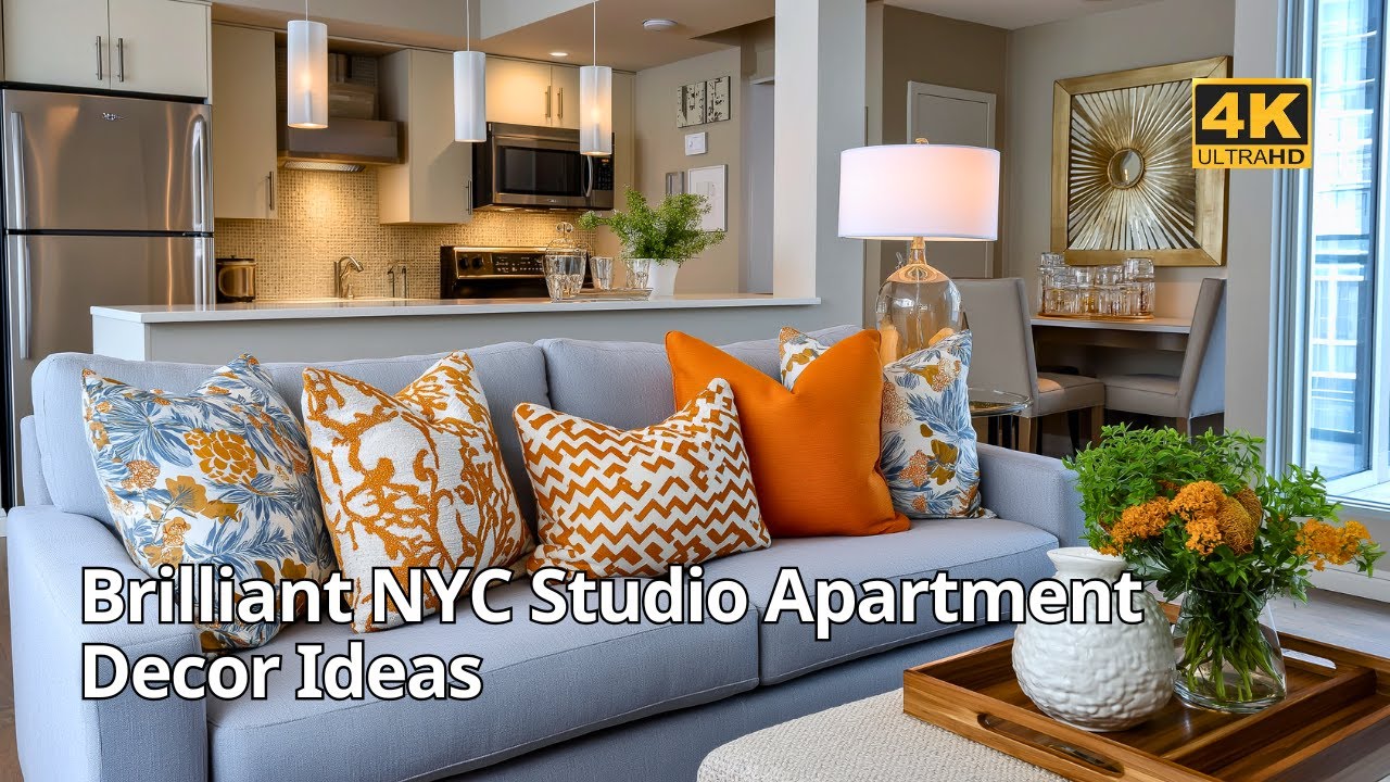 Блестящие идеи для студийных квартир в Нью-Йорке, позволяющие максимально эффективно использовать...