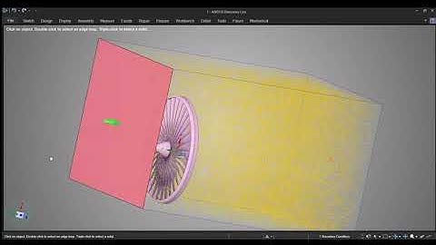 Aircraft Engine Inlet Fan Section Flow Analysis Sample | ANSYS Discovery