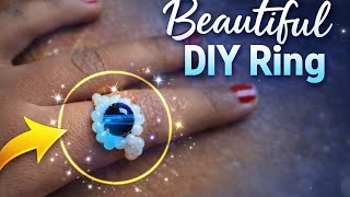 Seed bead ring tutorial, basic peyote stitchweaving