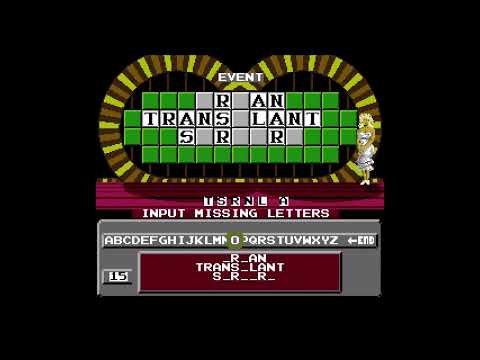 Wheel Of Fortune - Family Edition [NES] Game #39 on November 30th 2021 (Hard Difficulty)