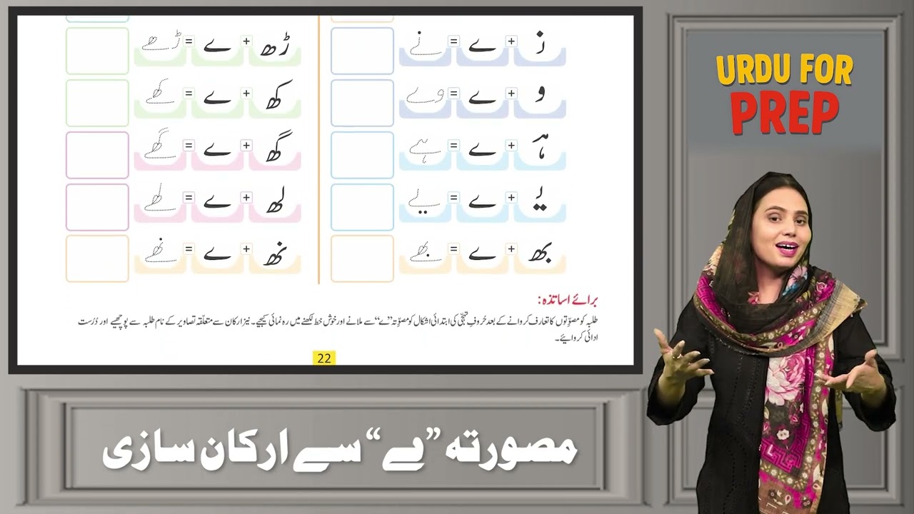 Urdu for Kids 5+ | Harf ے Arkan Sazi Teacher Guide | Recognition & Writing