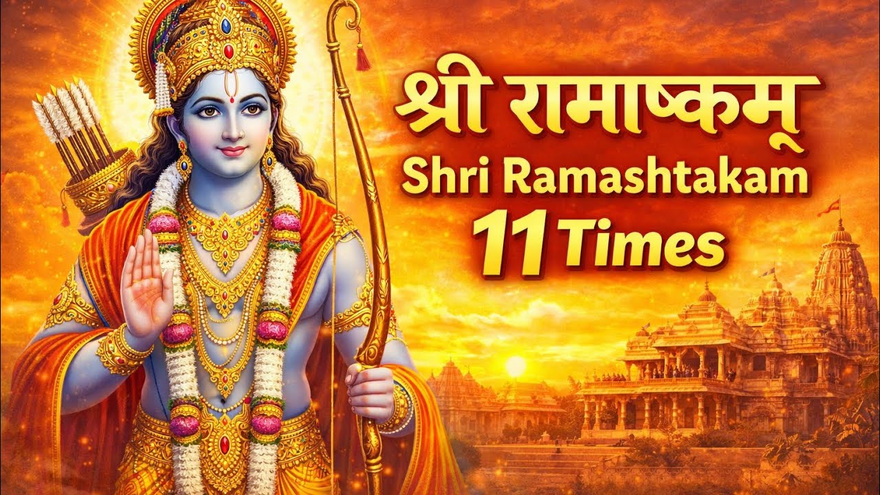 Shri Ramashtkam।श्री रामाष्टकम्।with lyrics।धन पुत्र ऐश्वर्य और समस्त कामना पूर्ति हेतु जरूर सुनें।